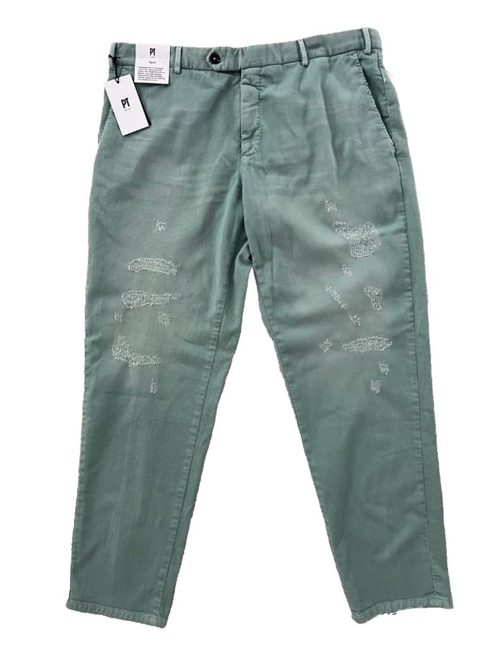 PT Torino Rave Stretch Chino Straight Distress Spark Pants ( 36 )